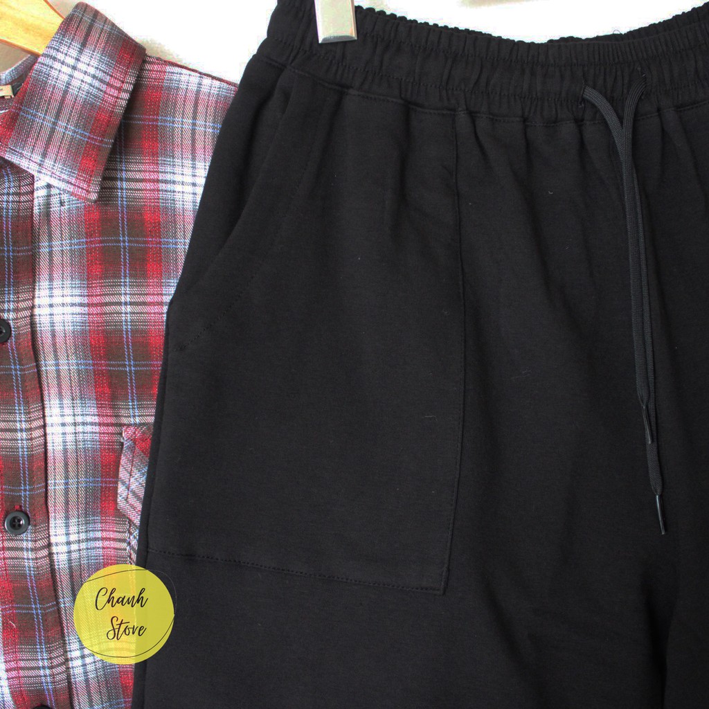 Quần Short Nam Streetwear Vải Nỉ Rách Gối  - Quần Đùi Nam Nữ Streetwear Vải Nỉ Co Giãn Tốt Thấm Hút Mồ Hôi