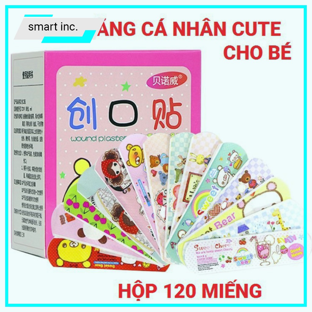  Băng Gâu Dán Vết Thương Plaster Băng Keo Cá Nhân Hình Thú Cho Bé Gia Đình