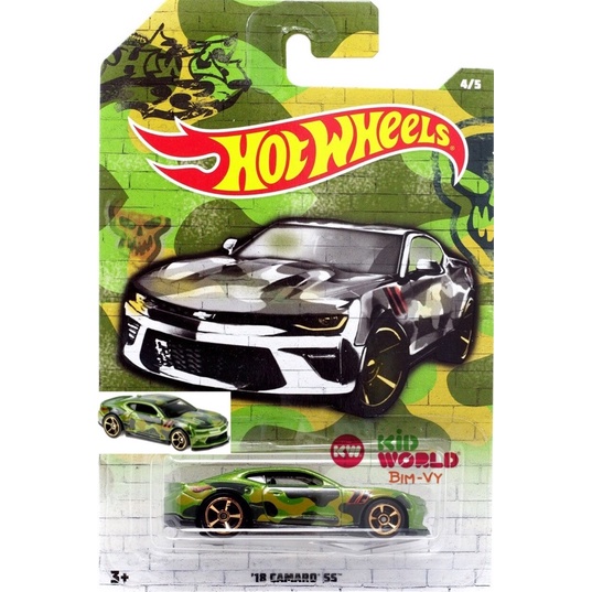 Xe mô hình Hot Wheels Urban Camouflage Series 2020 '18 Camaro SS GJV56.