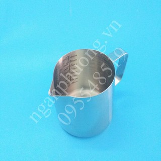 Ca inox đánh sữa có vạch chia định lượng 600ml