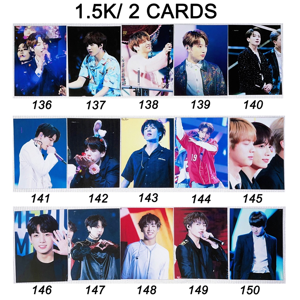 Sale set card BTS JUNGKOOK 2