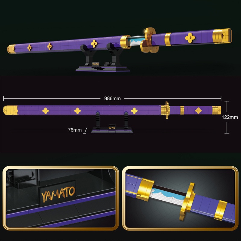 Đồ Chơi Lắp Ráp Kiểu Lego Mô Hình Thanh Kiếm Enma Của Zoro Trong One Piece DK1502 Với 936 PCS - KING OF TOYS