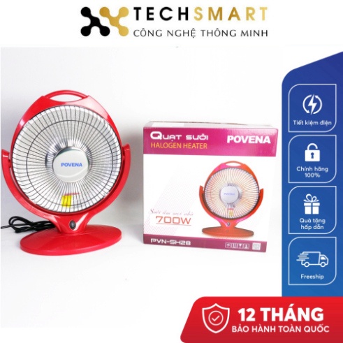Quạt Sưởi POVENA,Đèn Sưởi Ấm Công Suất 700w Sản Phẩm Chính Hãng Bảo Hành 12 Tháng- Điện máy TechSmart