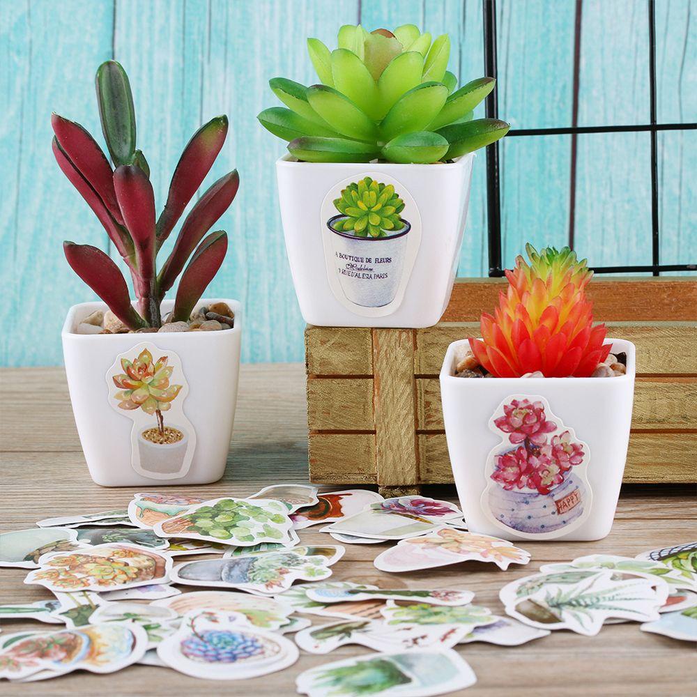 Hộp 50 Miếng Dán Trang Trí Họa Tiết Hoạt Hình Dễ Thương DIY 1