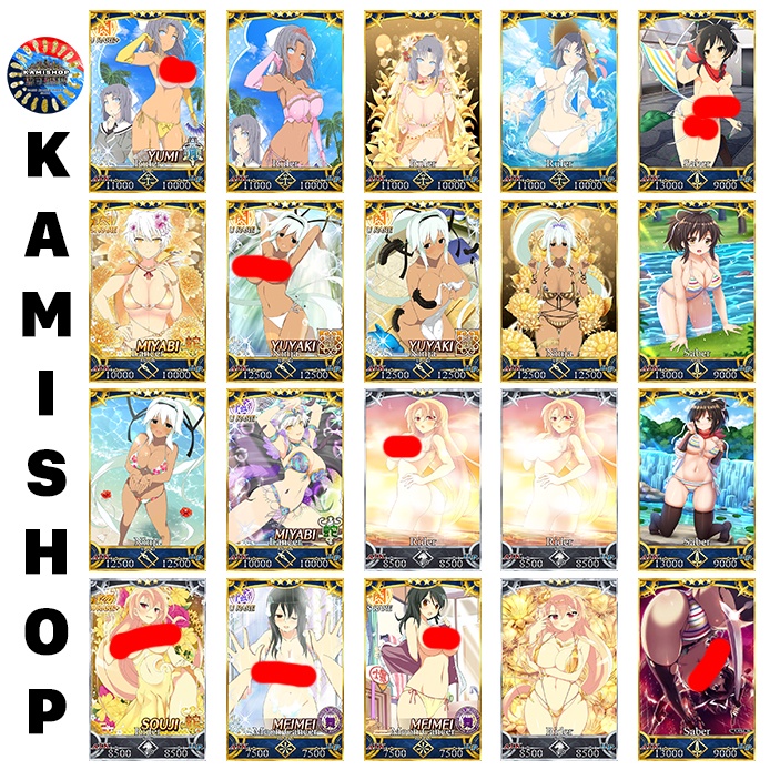 Thẻ bài Card Senran Kagura FGO Fate/Grand Order  - Các mẫu Fanmade chế Senran Kagura