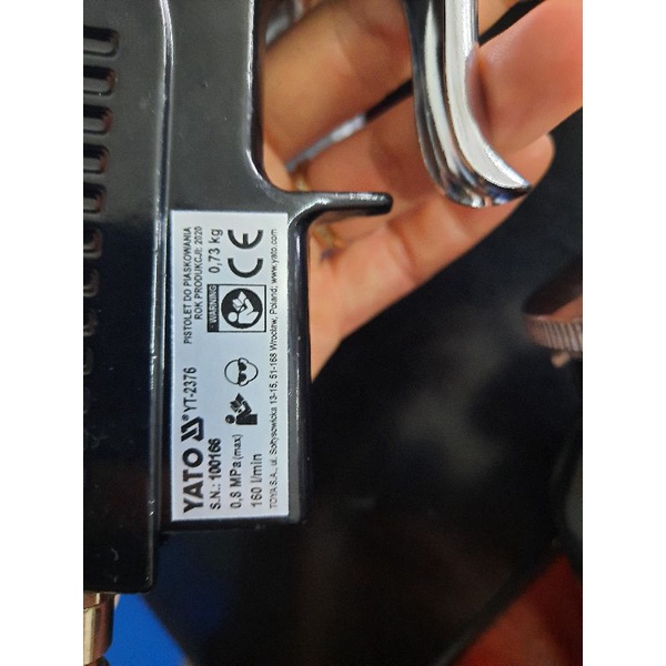 Súng phun cát cầm tay 1L Yato Balan YT-2376