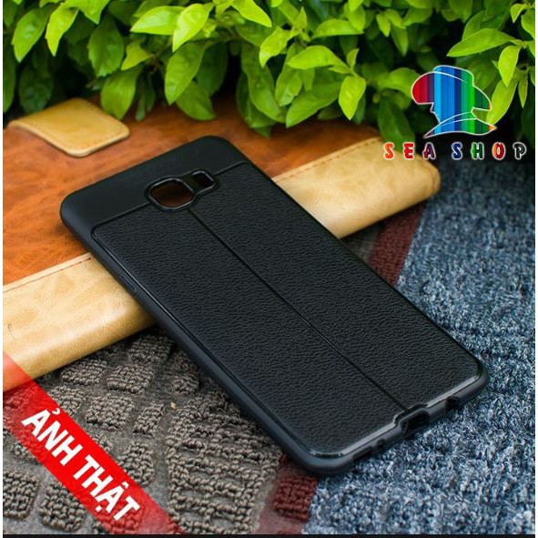Ốp lưng dẻo vân da Auto Focus cho Galaxy A9/A9 PRO