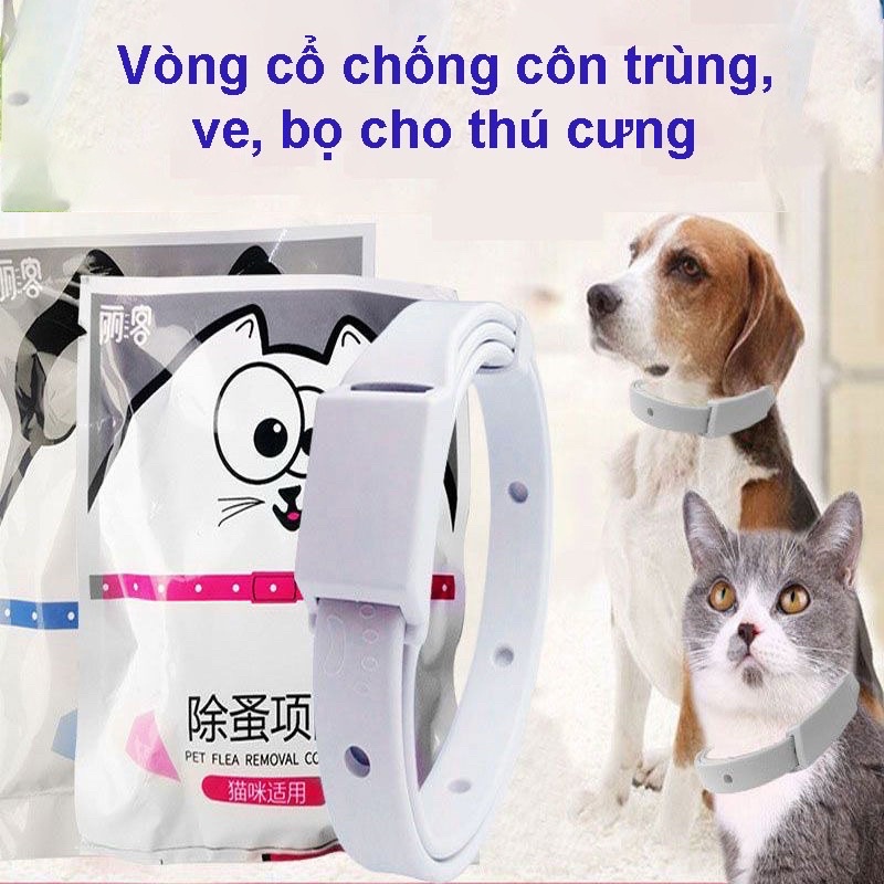 Vòng cổ chống ve giận cho chó mèo thú cưng Taotaopet