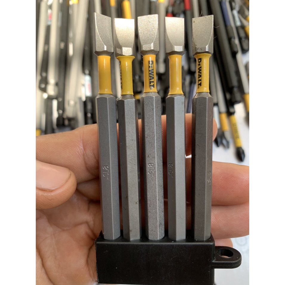 Combo mũi vít dài 9cm 5 PH1 , 5 PH2 , 5PH3 , 5 SL8 , 5 mũi vít điện tử thương hiệu Dewalt Bosch Diablo Iriwin Craftsman