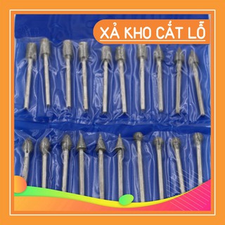 bộ 20 mũi mài khắc đầu kim cương Siêu sale