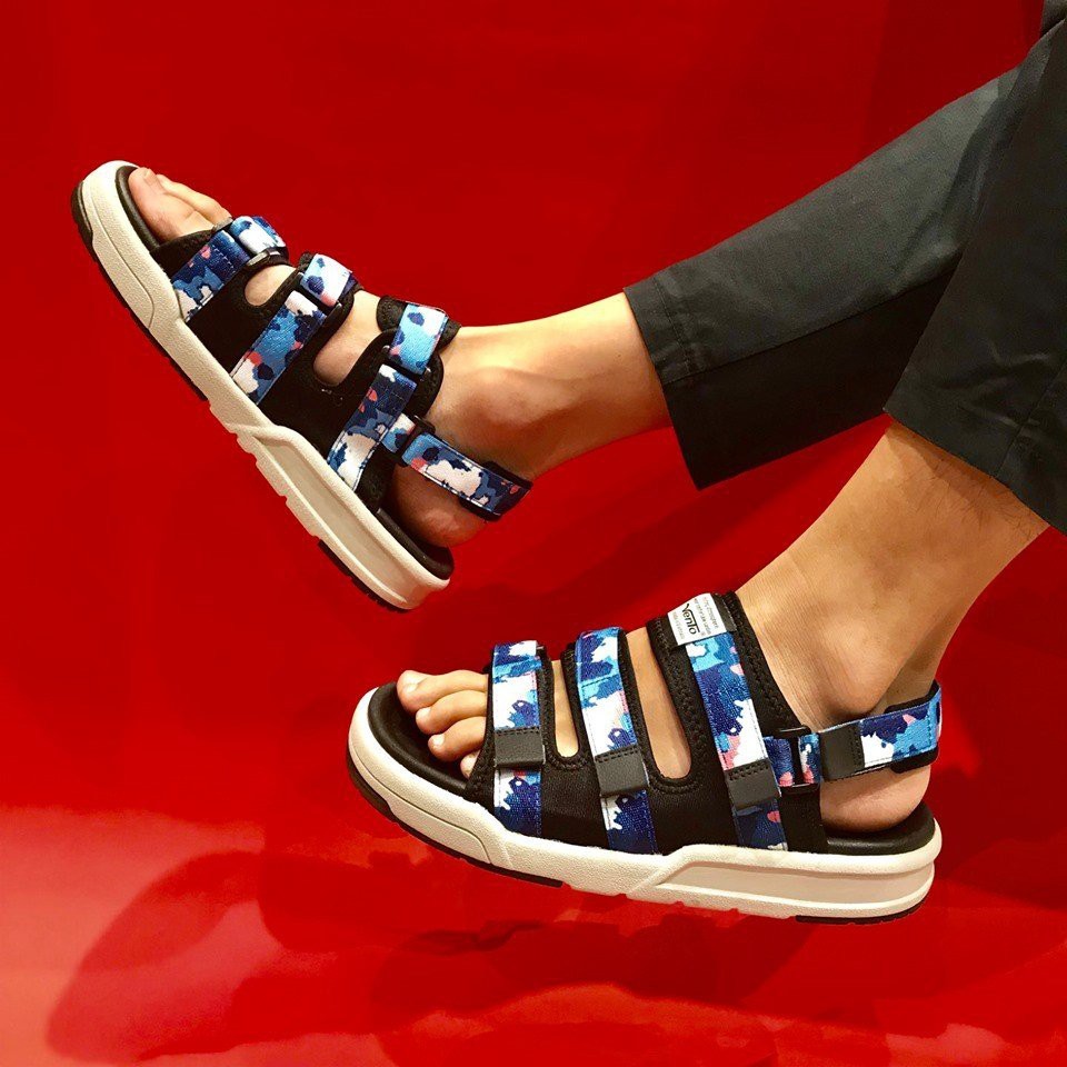 Giày Sandal Vento 3 Quai Ngang SD1001 Blue Camo