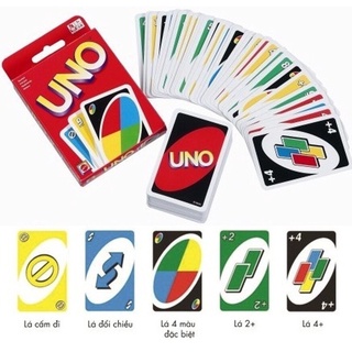 Bộ bài UNO giấy 108 lá, loại tốt giấy cứng
