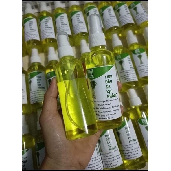 Tinh Dầu Xịt Phòng Xịt Xe Hơi Hương Chanh Sả 100ml Tinh Dầu Đuổi Muỗi Hương Thiên Nhiên