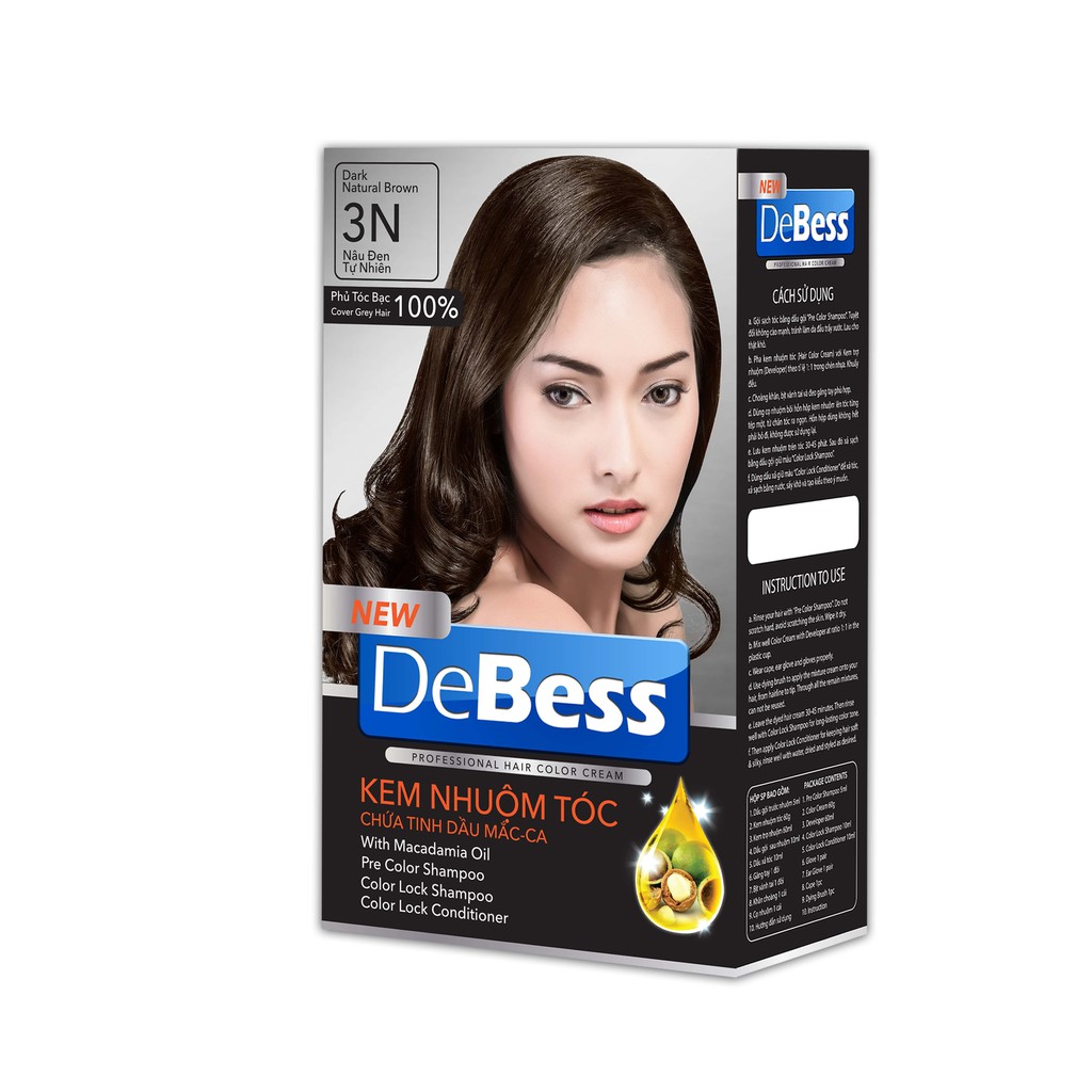 KEM NHUỘM TÓC PHỦ BẠC 100% THIÊN NHIÊN TINH DẦU MẮC CA | BigBuy360 - bigbuy360.vn