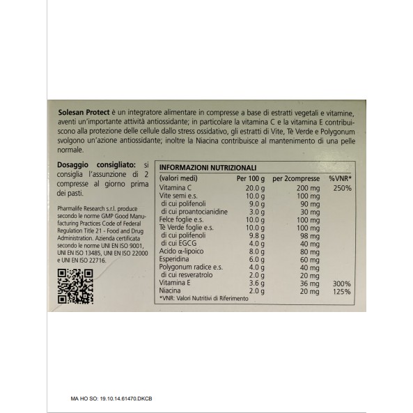 Viên Uống Chống Nắng Solesan Protect [CHÍNH HÃNG]  [CHÂU ÂU] - Chống Nắng Nội Sinh, Làm Sáng Da, Hỗ Trợ Trị Nám Sạm | Thế Giới Skin Care