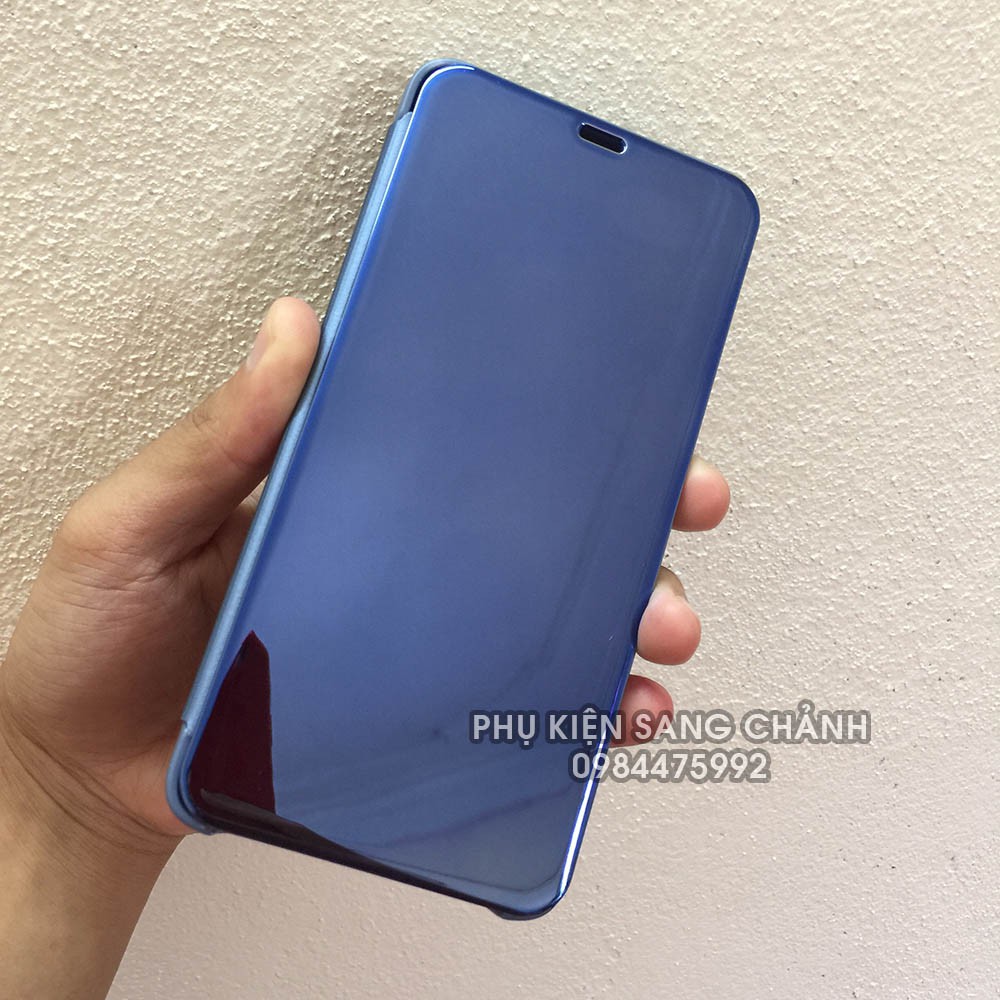 Bao Da Tráng Gương Oppo F7 - Bao Da Nắp Gập, Mặt Trước Sáng Bóng, Mặt Sau Da PU | BigBuy360 - bigbuy360.vn