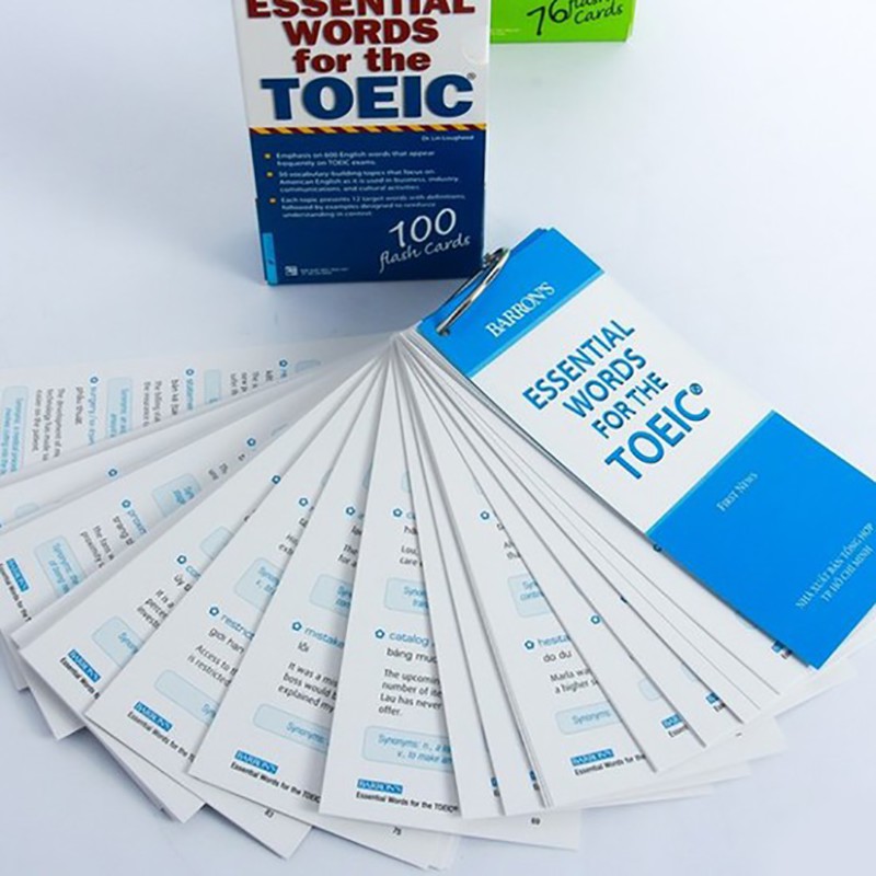 [Mã LIFEMALL3 giảm 12% đơn 250K] Sách - Hộp Flash Cards - 600 Essential Words For The TOEIC