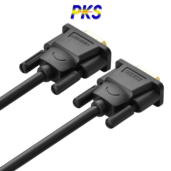 Cáp RS232 dài 3m (Com to Com) đầu mạ vàng cao cấp Ugreen 20155