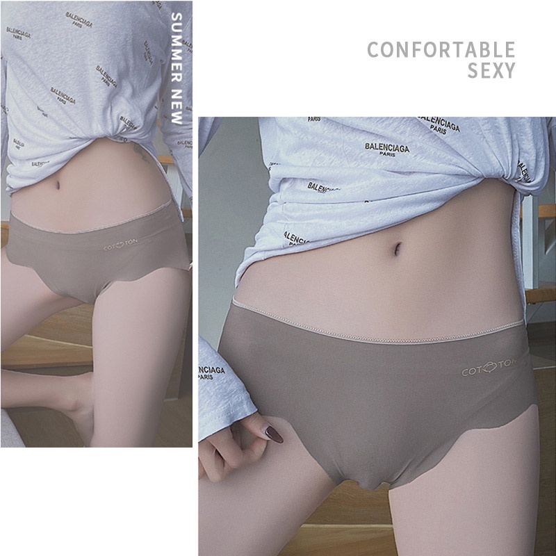 AOFEIQIKE Quần lót không đường may siêu mỏng mềm mại cho nữ