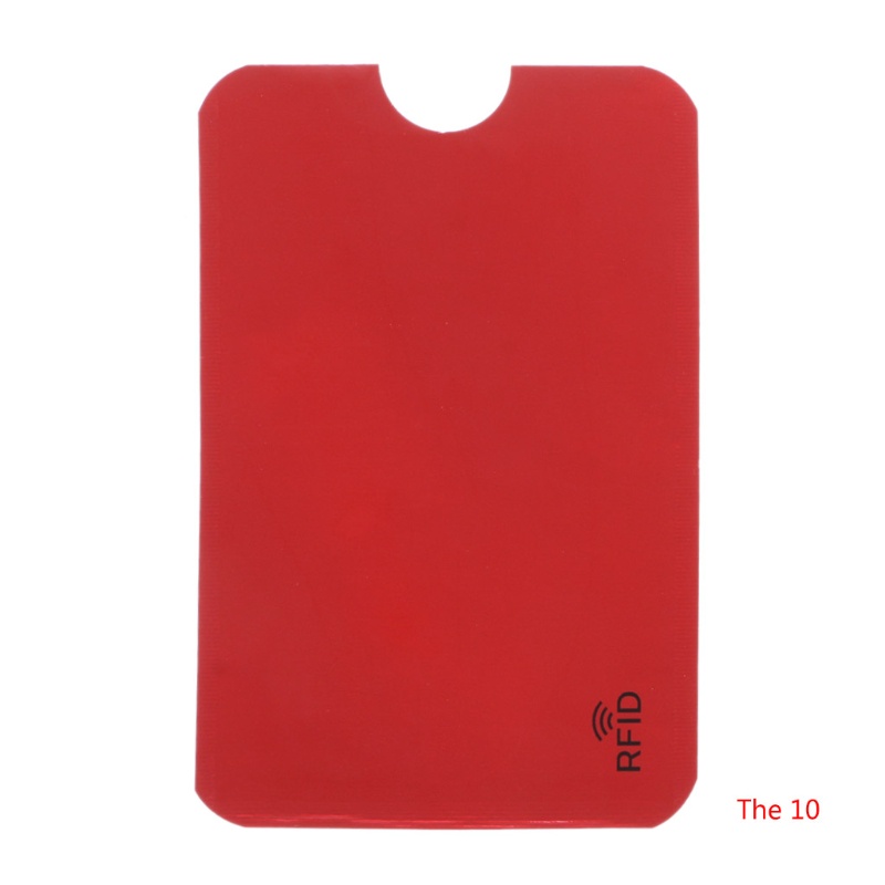 Set 10 Túi Đựng Thẻ Tín Dụng / ID Bằng Lá Nhôm An Toàn