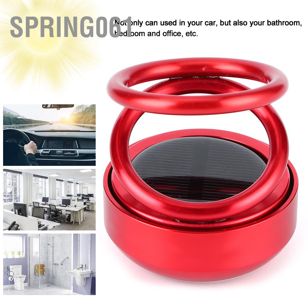 Spring061 Máy làm mát không khí trên ô tô Năng lượng mặt trời Xoay vòng loại bỏ mùi khuếch tán hương liệu W / Vòng đôi