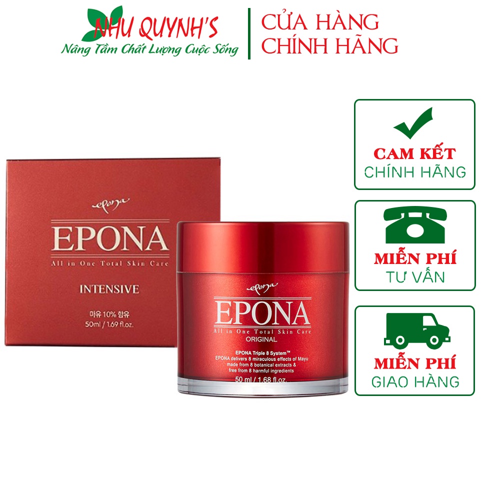 Kem Dưỡng Đa Năng Chống Lão Hóa, Làm Sáng Da Từ Dầu Ngựa Epona All In One Total Skin Care Intensive 50ml