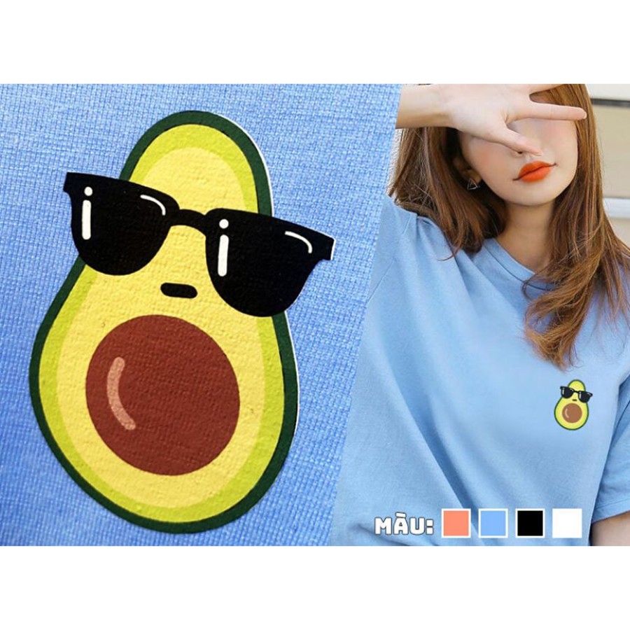 [Hàng Xịn, Gía Tốt] Áo Thun Nam Nữ Tay Ngắn Unisex Nhiều Màu In Hình Icon Trái Bơ - Unisex - Cotton - Mã AT031