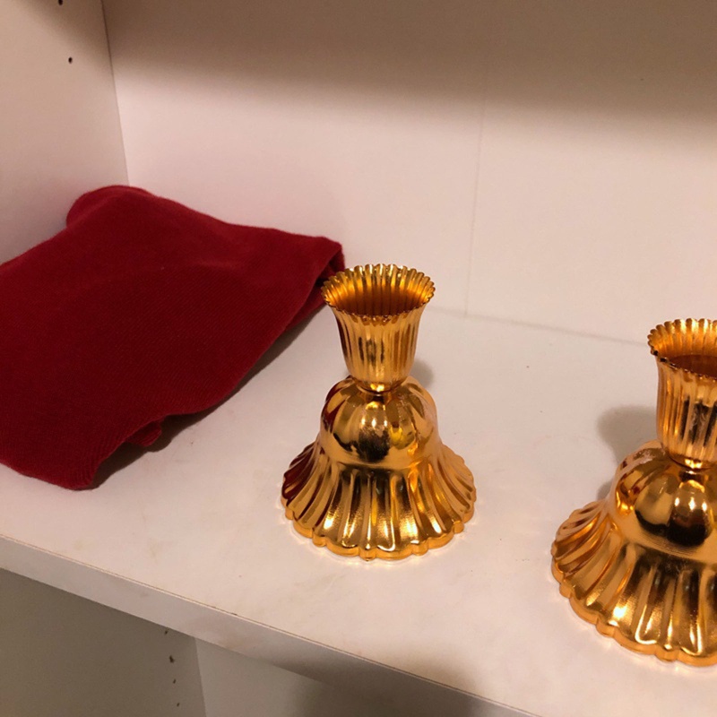 Giá Đỡ Nến Màu Vàng Siêu Chắc Dùng Trang Trí Nhà Cửa