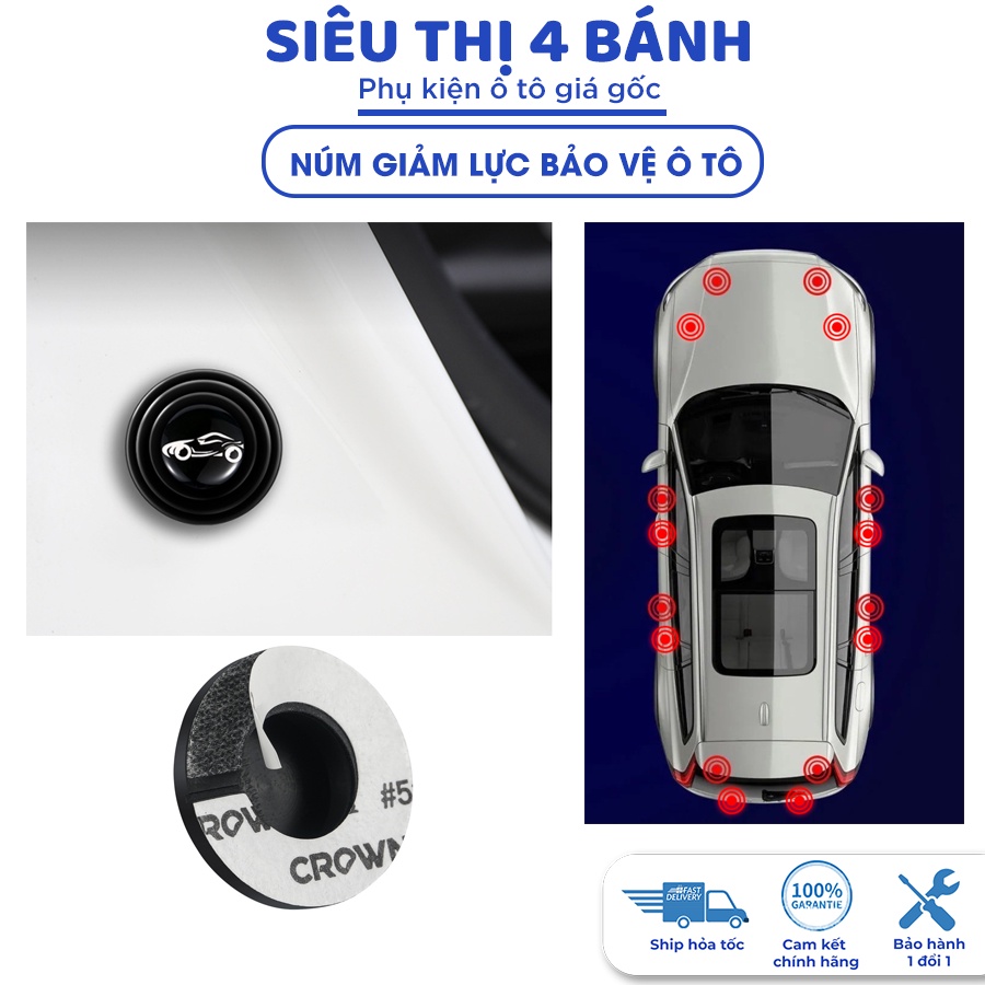 Nút dán giảm lực đóng cửa ô tô, đệm giảm chấn động bảo vệ cánh cửa ô tô