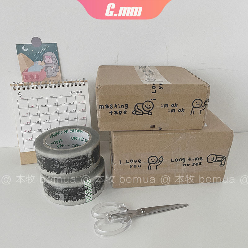 GM Cuộn Băng Keo 120m In Hình Snoopy Đáng Yêu Tiện Dụng