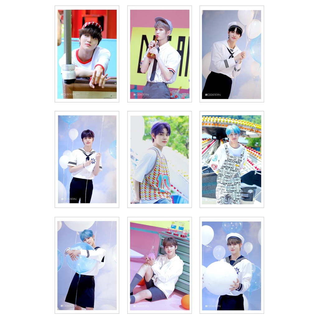 [Ép Lụa] Lomo Card 45 Ảnh DRIPPIN-Free-Pass Jacket behind