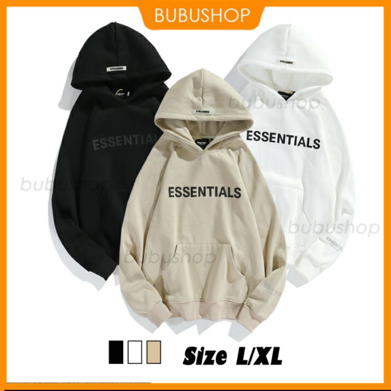 Áo hoodie UNISEX có mũ, Áo hoodie ESSENTIAL BUBUSHOP AD04