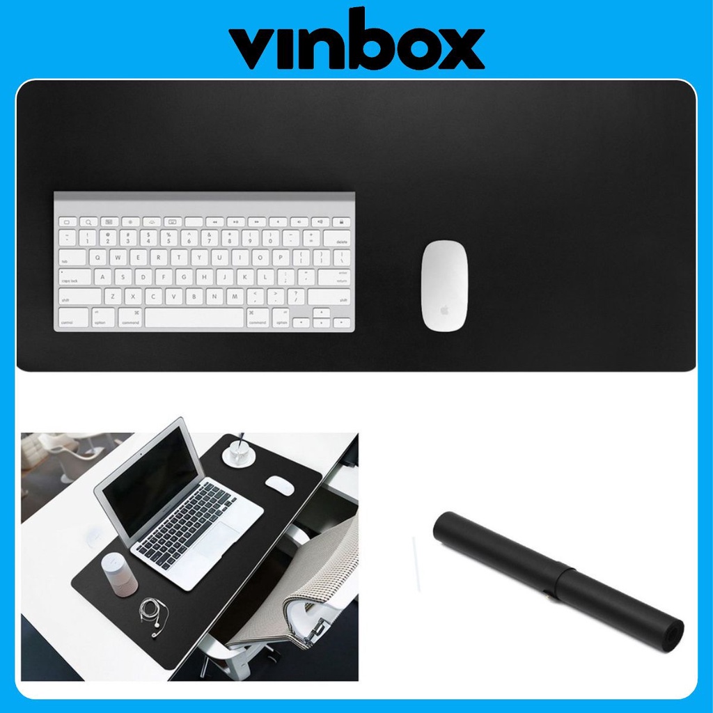 Miếng Da PU Lót Bàn Làm Việc DeskPad Da Size Lớn Kiêm Miếng Lót Chuột Máy Tính Cỡ Lớn Chống Nước Cao Cấp