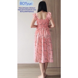 ĐẦM LỤA HOA CÁNH TIÊN (HÌNH SHOP TỰ CHỤP+ freesize 45kg đến 65kg)