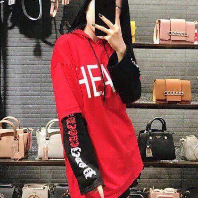 Áo hoodie HEATE phối tay 70k