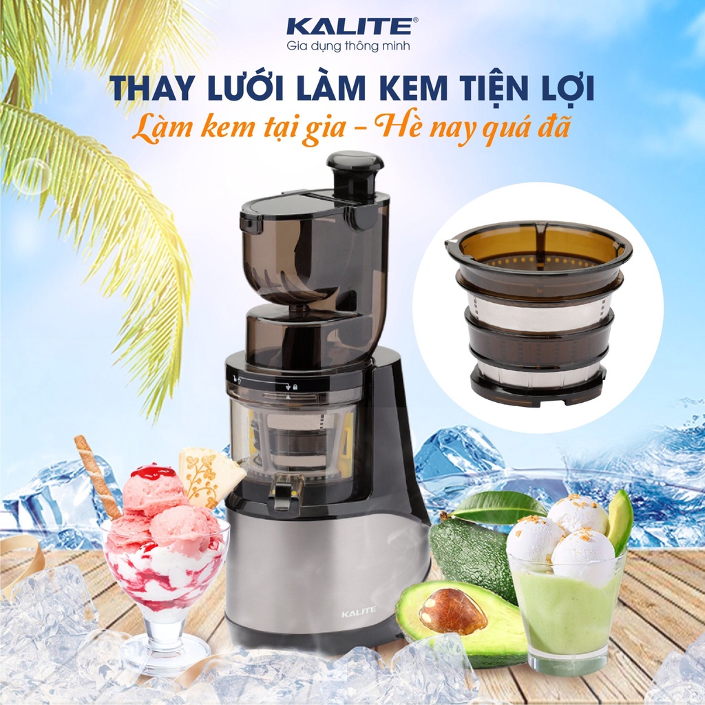 Máy Ép Chậm Kalite KL-599 Thái Lan , công suất 400w, dung tích 400ml, hoạt động liên tục 30 phút, bh 10y