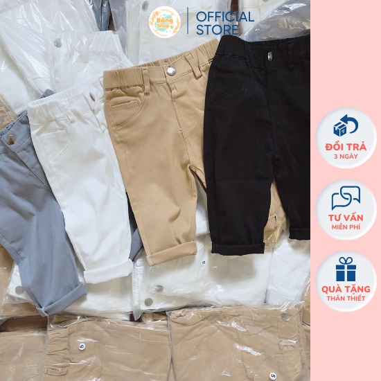 Quần Kaki siêu mềm, co giãn, thoải mái cho bé trai, quần dài cho bé trai