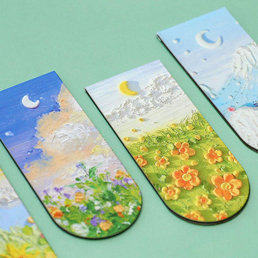 Phụ Kiện Giá Đỡ Kẹp Giấy Đánh Dấu Trang Sách Hình Hoa / Biển AUGUSTINA Dùng