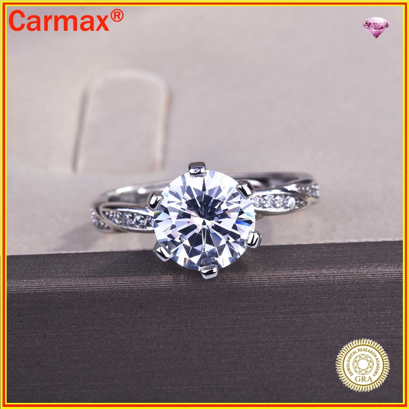 Nhẫn Họa Tiết Moissanite Cổ Điển Thời Trang
