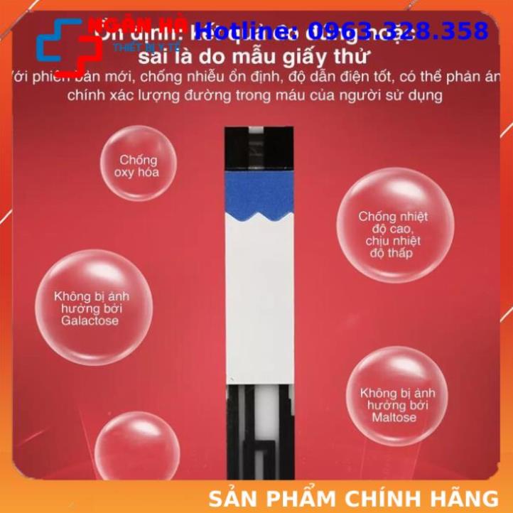 Que thử đường huyết hộp 50 que safe accu tặng kèm 50 kim chính hãng SINOCARE