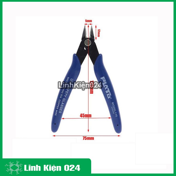 Combo 5 Kìm Cắt Chân Linh Kiện PLATO 170 125mm