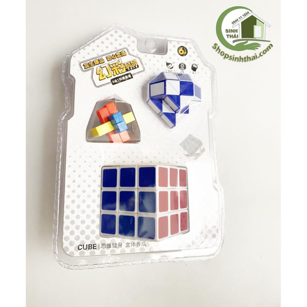 Vỉ 3 cục rubik to nhỏ