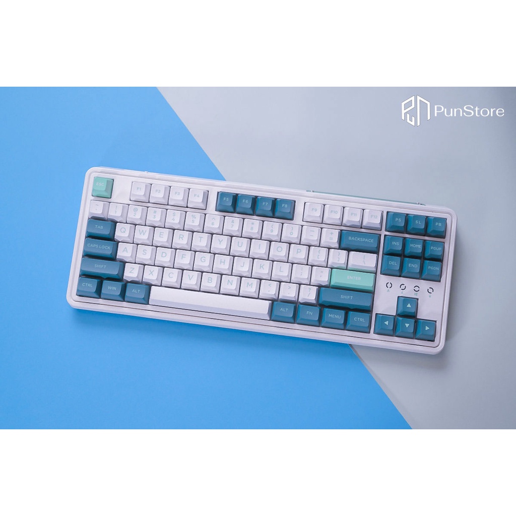 Bàn phím cơ FL-Esports CMK87 Metal Heart - Polar Night - Ice Mint - 3 Mode