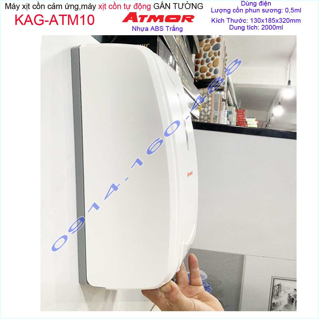 Máy xịt cồn cảm ứng Atmor KAG-ATM10, Máy phun cồn tự động 2 lít cao cấp dùng điện