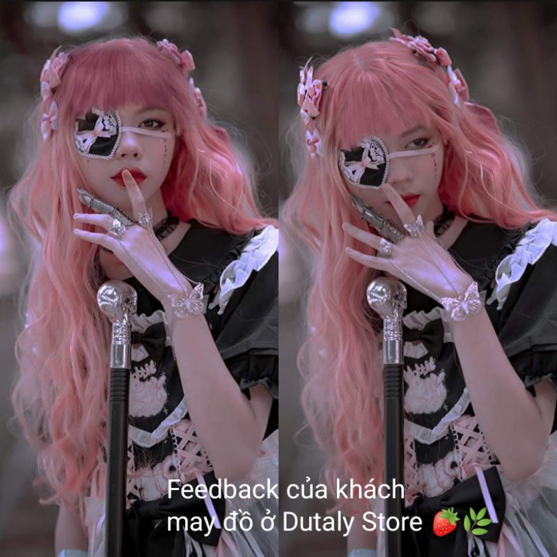 Girl 39 - Bịt mắt hình trái tim hồng đáng yêu cosplay