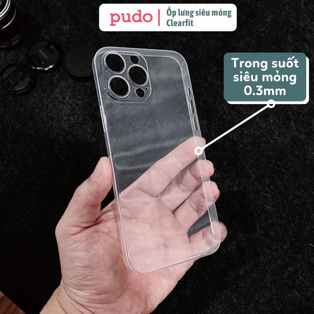 Ốp lưng lụa iPhone trong suốt siêu mỏng Clearfit cho iPhone 12 12pro 12promax 13 13pro 13promax