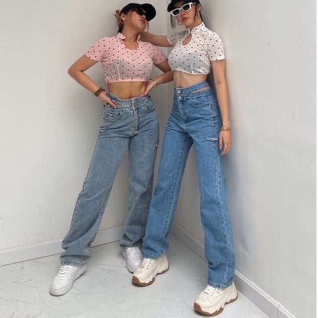 QUẦN JEANS HAI ĐAI LƯNG C2136