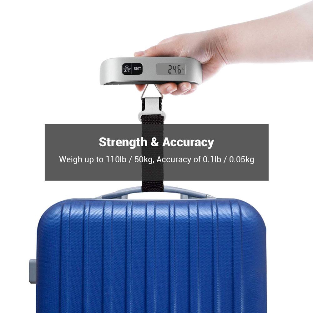 50kg / 110lb Quy mô hành lý điện tử kỹ thuật số Vali xách tay Túi hành lý Treo Cân Cân Cân LCD
