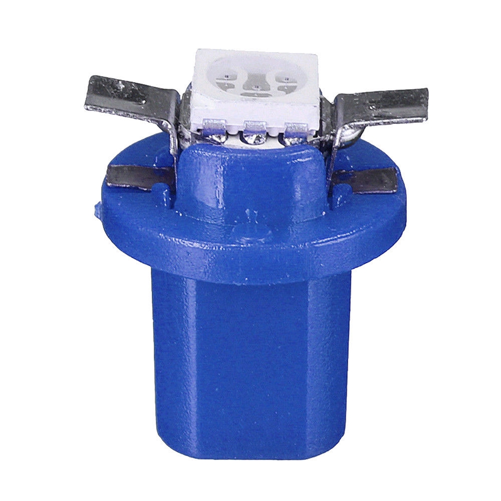 Bộ 10 Đèn Led 5050 T5 B8.5D 12V Ánh Sáng Xanh Dương Gắn Bảng Điều Khiển Tốc Độ Xe Hơi