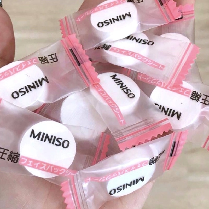 Mặt Nạ Giấy Nén Miniso Nhật Bản Cấp Ẩm Thải Độc - Miniso Mask Compressed Japan 1 Viên